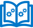 Open Book with Gears